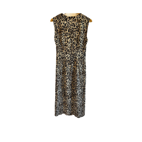 RAEY Twist Front Leopard Silk Maxi Designer Dress‎ Size UK10 - Picture 3 of 9